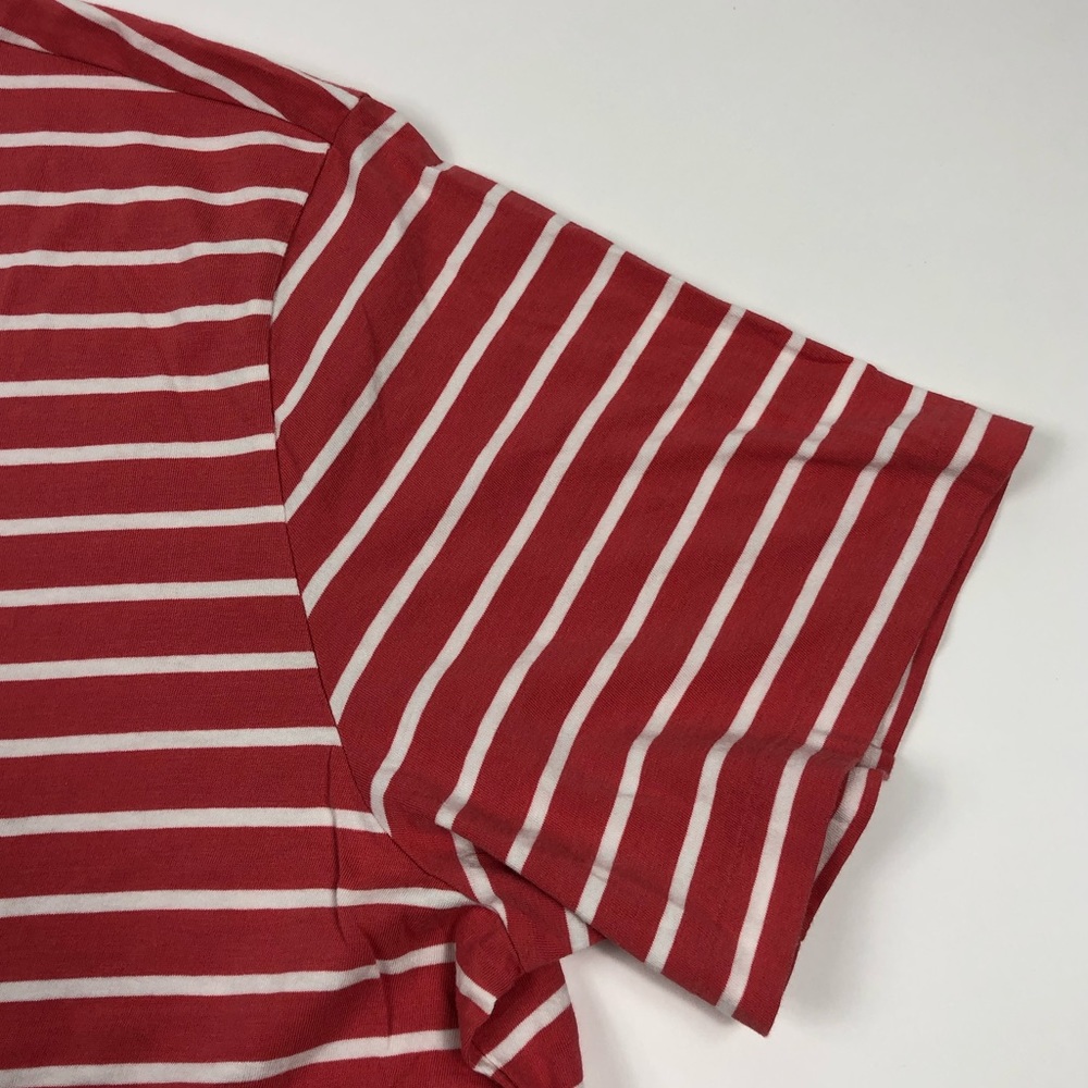 Polo Ralph Lauren V-Neck Striped Red T-Shirt 2XLT - Picture 7 of 8